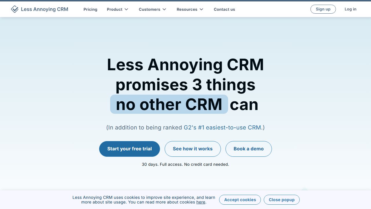 Less Annoying CRM